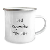 Funny 'Best Ragamuffin Mom Ever' 12oz Camping Mug Gifts for Ragamuffin Cat Lovers from Family, Friends, or Coworkers to Celebrate Graduation - Image 2